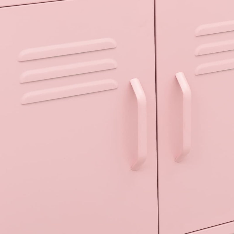 Storage Cabinet Pink 60x35x56 cm Steel