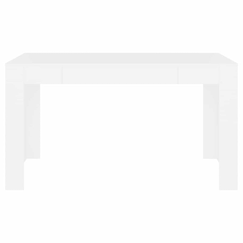Dining Table White 140x74.5x76 cm Engineered Wood