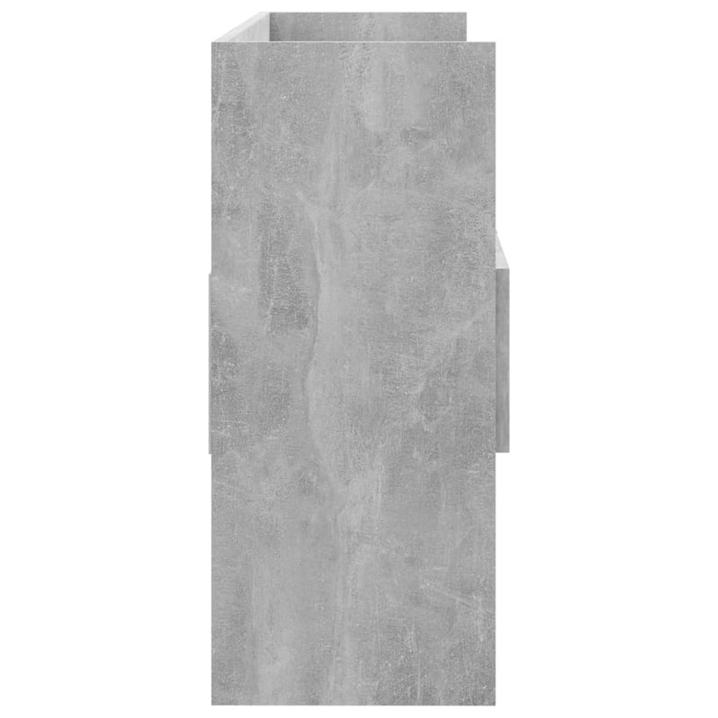 Sideboard Concrete Grey 105x30x70 cm Engineered Wood