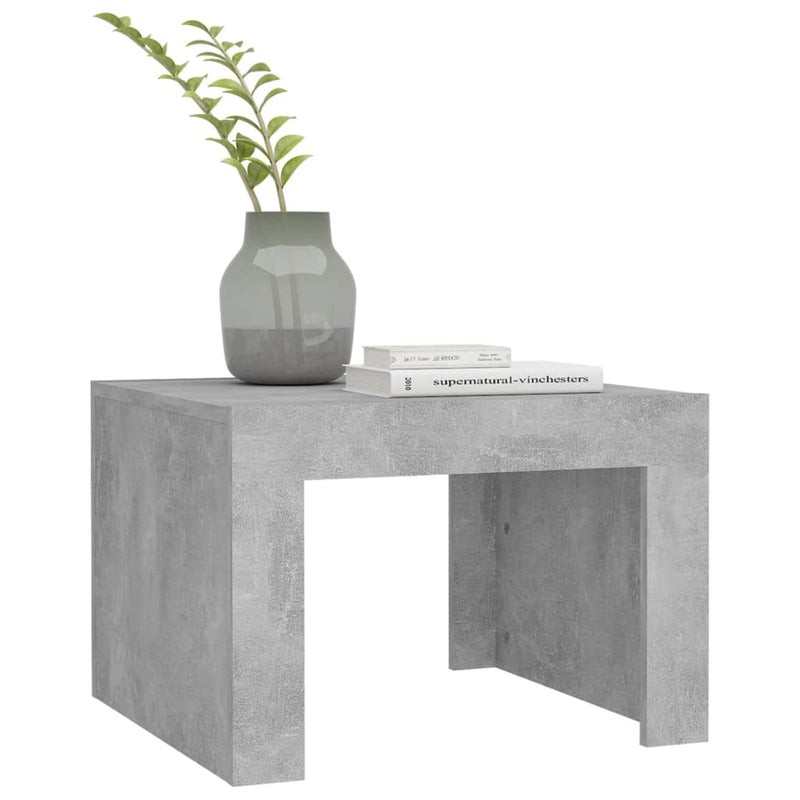 Coffee Table Concrete Grey 50x50x35 cm Engineered Wood