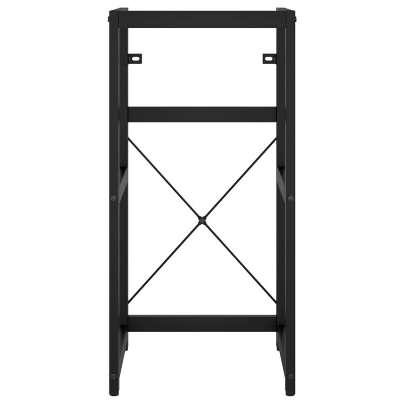 Bathroom Washbasin Frame Black 40x38x83 cm Iron
