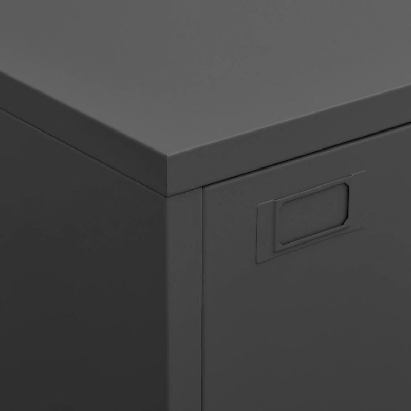 Industrial Storage Chest Anthracite 75x40x115 cm Metal