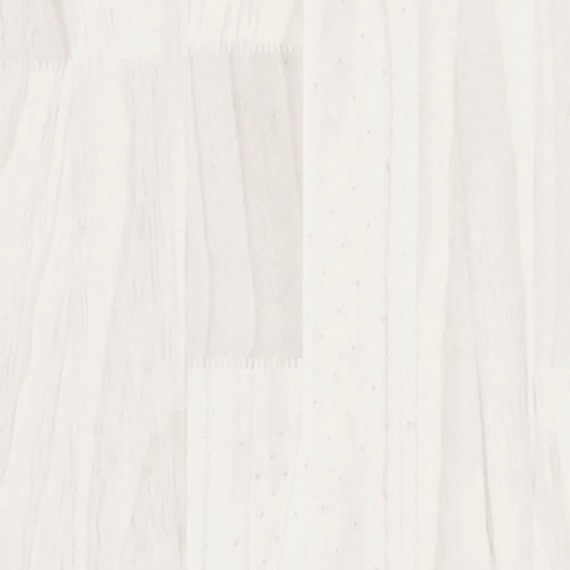 Coffee Table White 110x50x34 cm Solid Pinewood