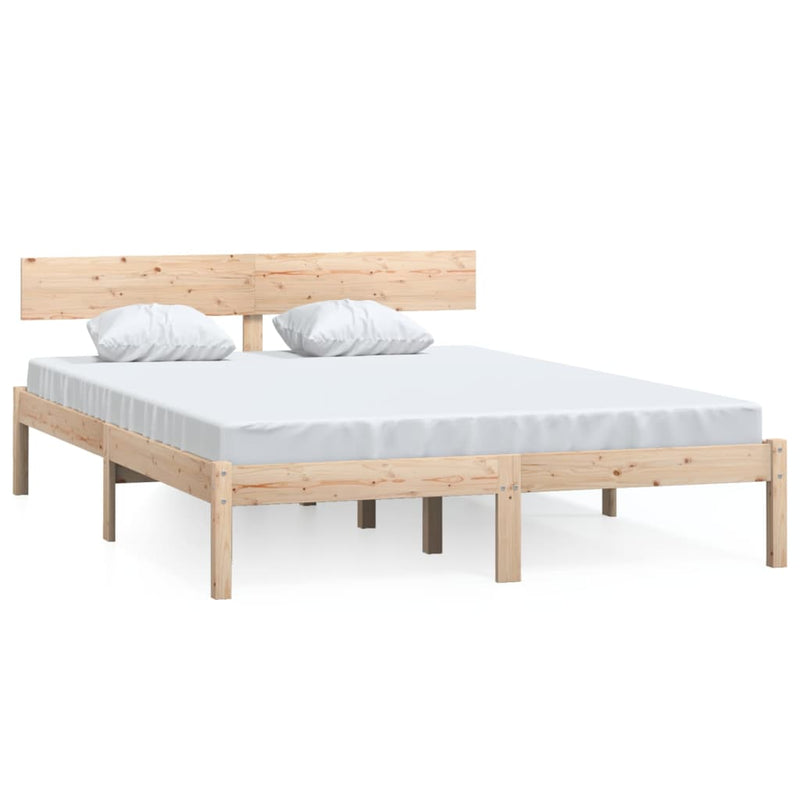 Bed Frame without Mattress Solid Wood Small Double