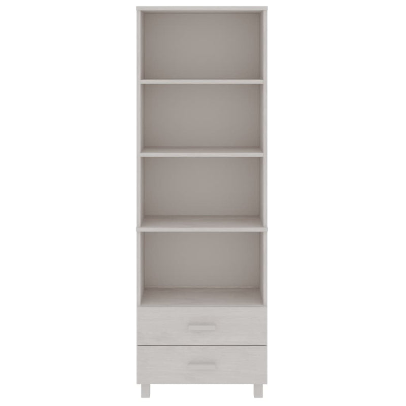 Highboard HAMAR White 60x35x180 cm Solid Wood Pine