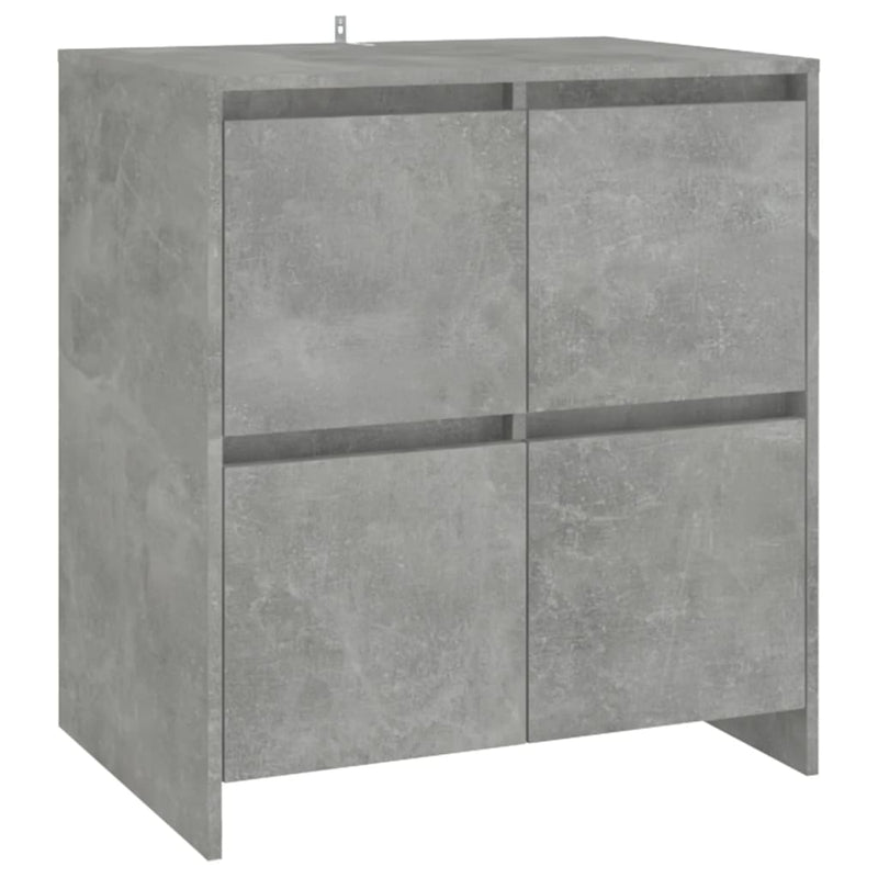 Sideboard Concrete Grey 70x41x75 cm Engineered Wood
