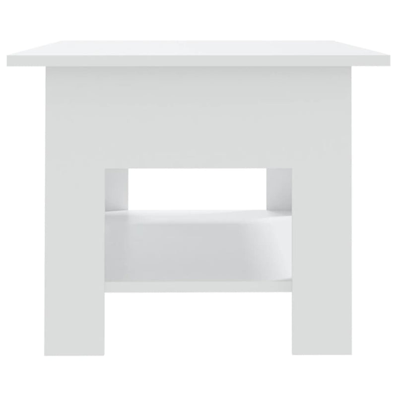 Modern Wooden Living Room Rectangular Coffee Table With Lower Storage Shelf Wood