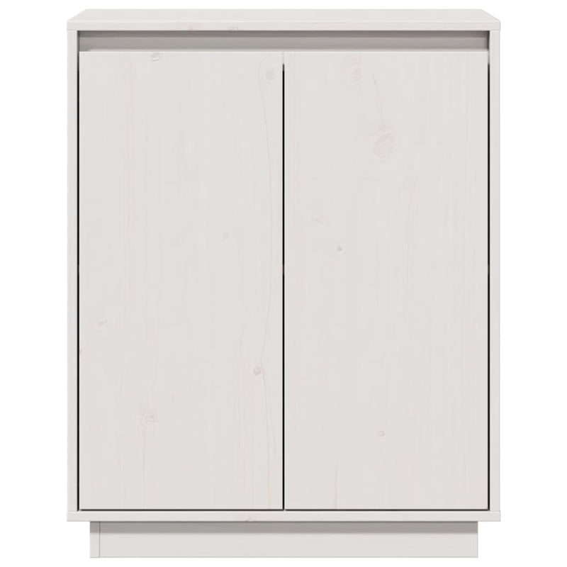 Sideboard White 60x34x75 cm Solid Wood Pine