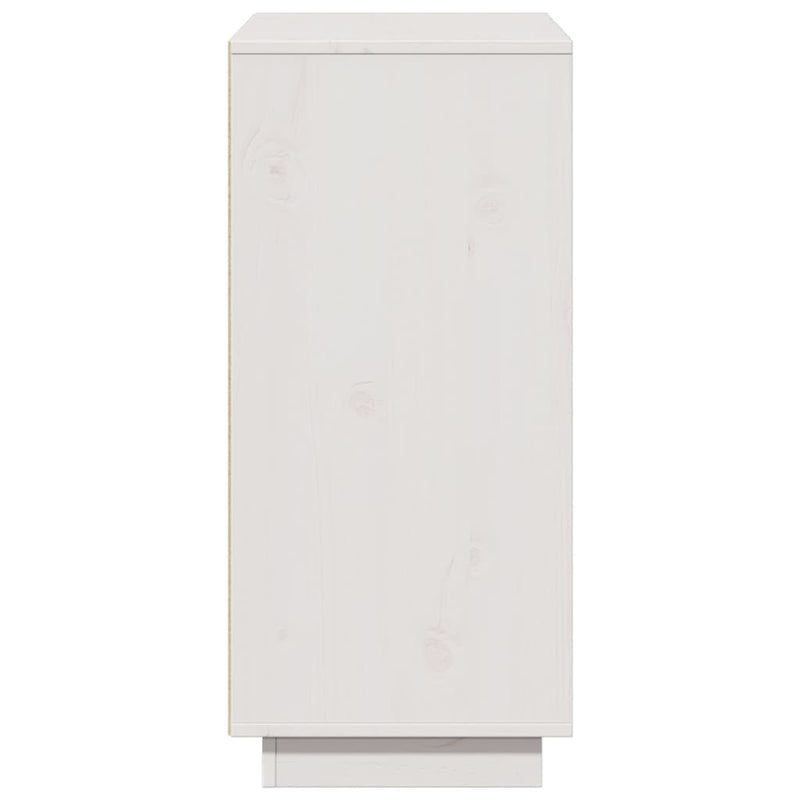 Sideboard White 60x34x75 cm Solid Wood Pine