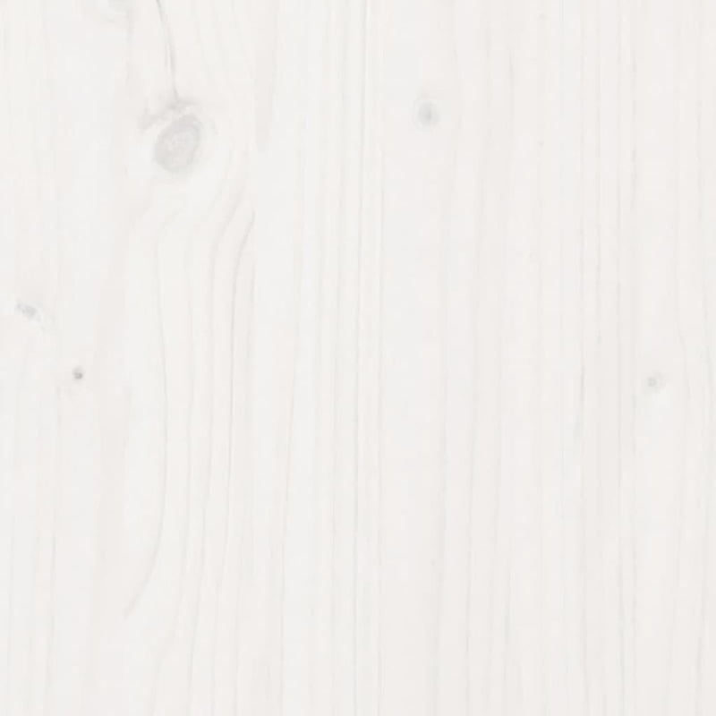 Sideboard White 60x34x75 cm Solid Wood Pine