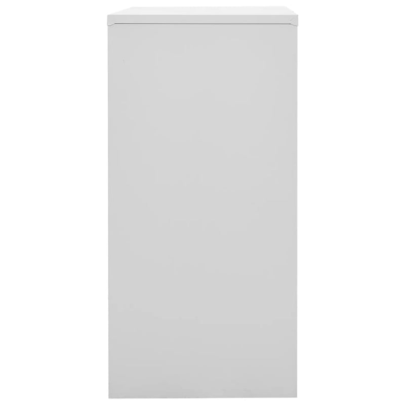 Locker Cabinets 2 pcs Light Grey and Red 90x45x92.5 cm Steel