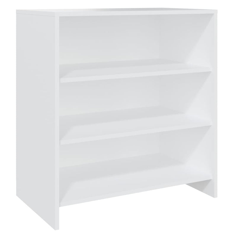 3 Piece Sideboard White Engineered Wood