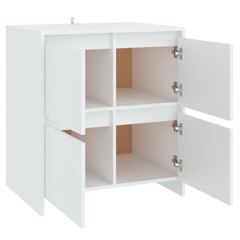 Sideboards 2 pcs White 70x41x75 cm Engineered Wood