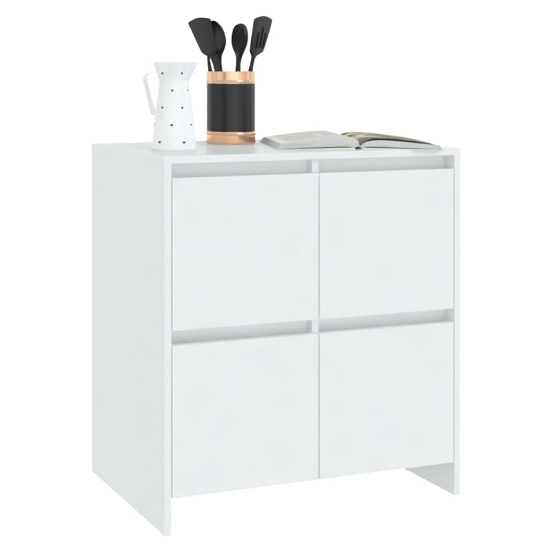 Sideboards 2 pcs White 70x41x75 cm Engineered Wood
