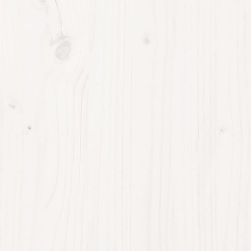 Sideboard White 111x34x60 cm Solid Wood Pine