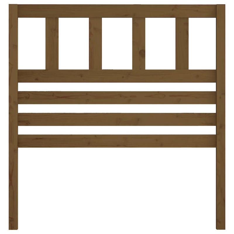 Bed Headboard Honey Brown 81x4x100 cm Solid Wood Pine