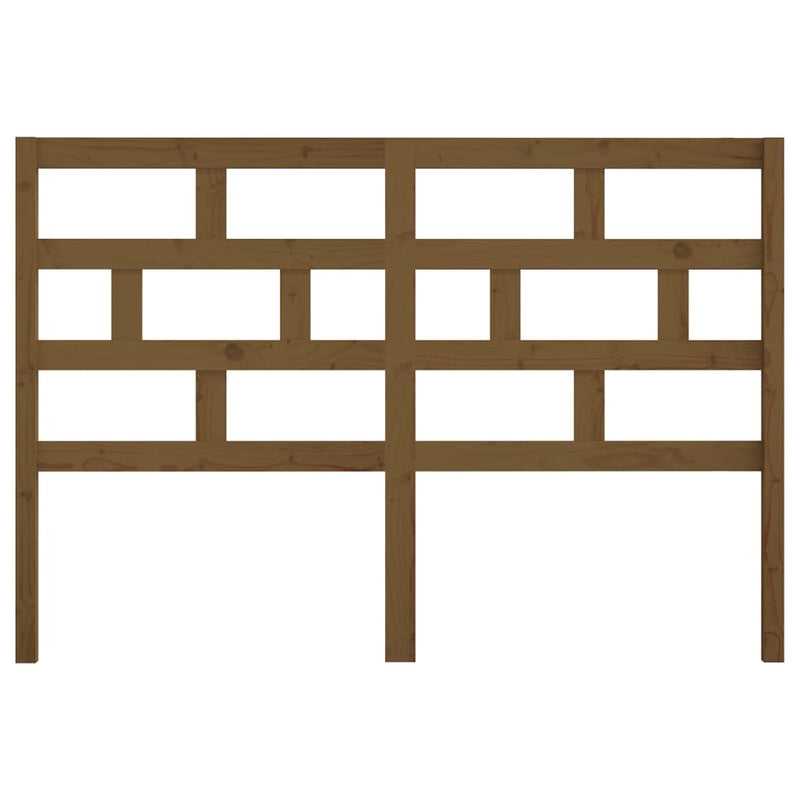Bed Headboard Honey Brown 166x4x100 cm Solid Wood Pine