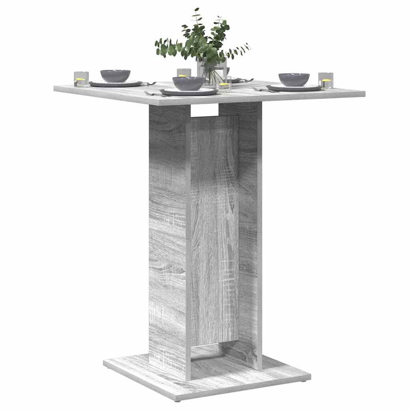 Bistro Table Grey Sonoma 60x60x75 cm Engineered Wood