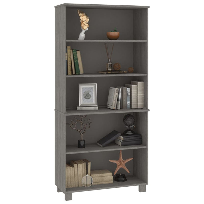 Highboard HAMAR Solid Wood Pine Light Grey
