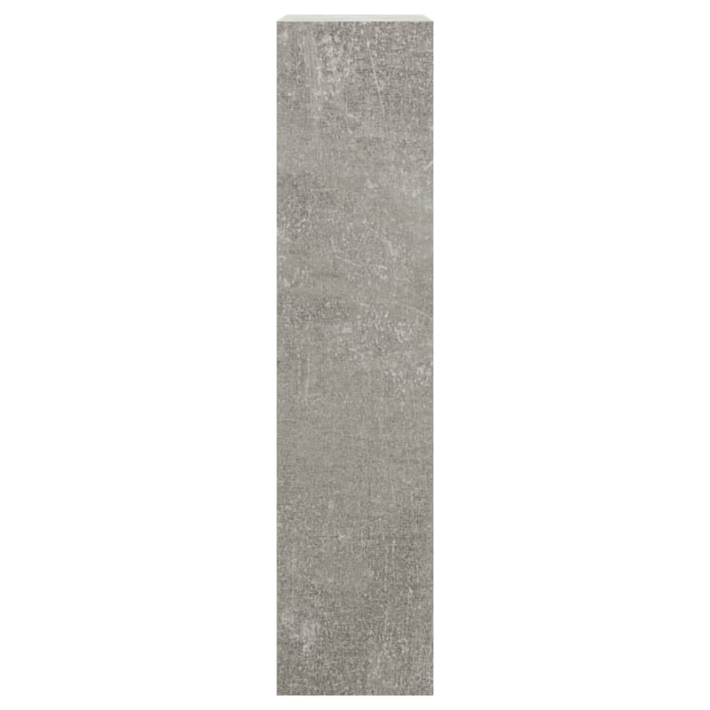 Shoe Cabinet Concrete Grey 63x24x103 cm Engineered Wood