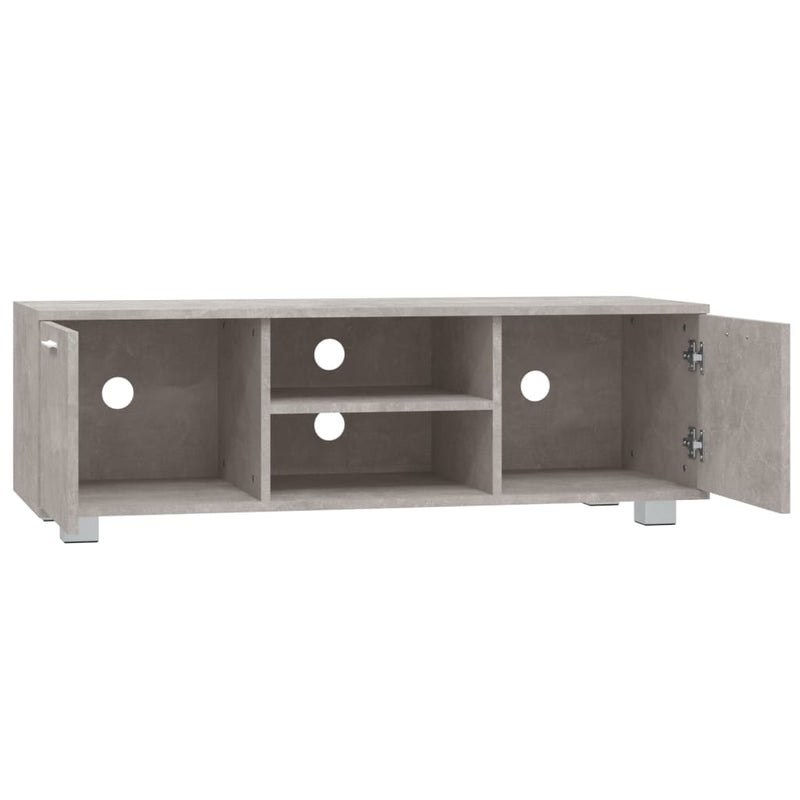 Modern Wooden 47 Inch TV Tele Stand Unit Cabinet With 2 Doors & Open Storage
