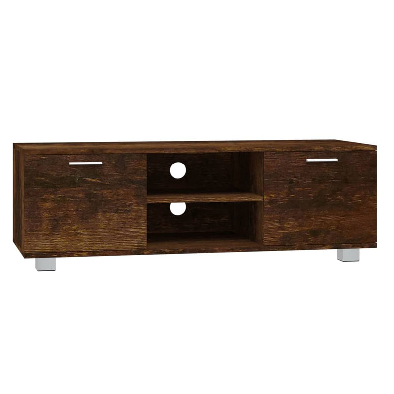 Modern Wooden 47 Inch TV Tele Stand Unit Cabinet With 2 Doors & Open Storage