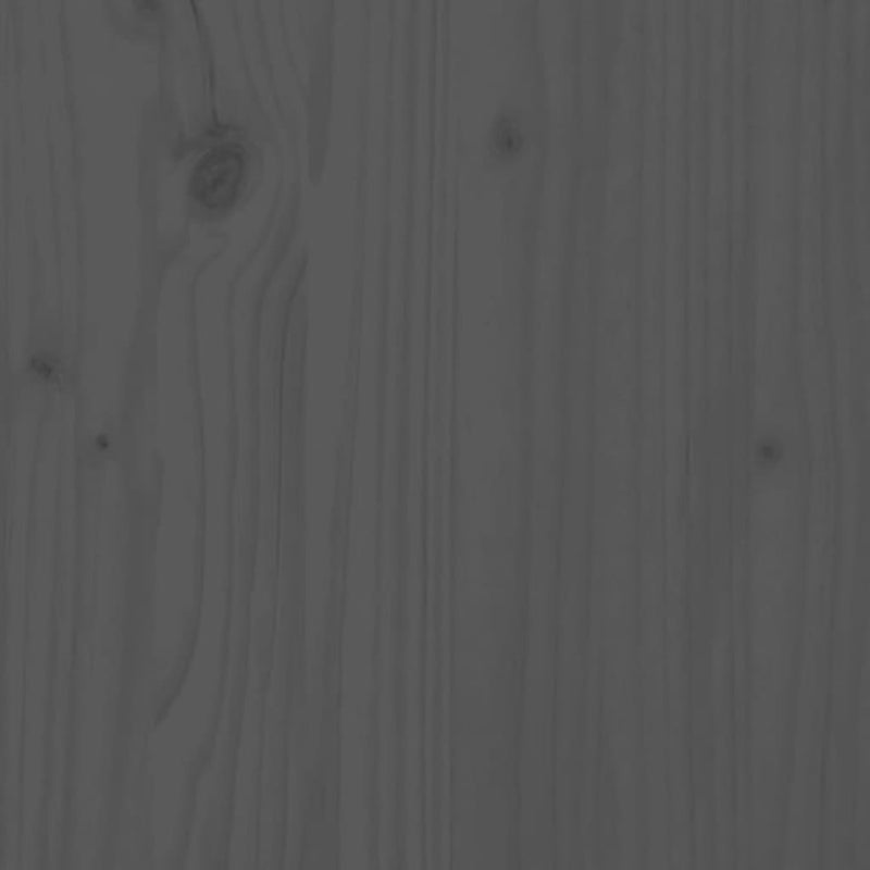 Bed Headboard Grey 80.5x4x100 cm Solid Pine Wood