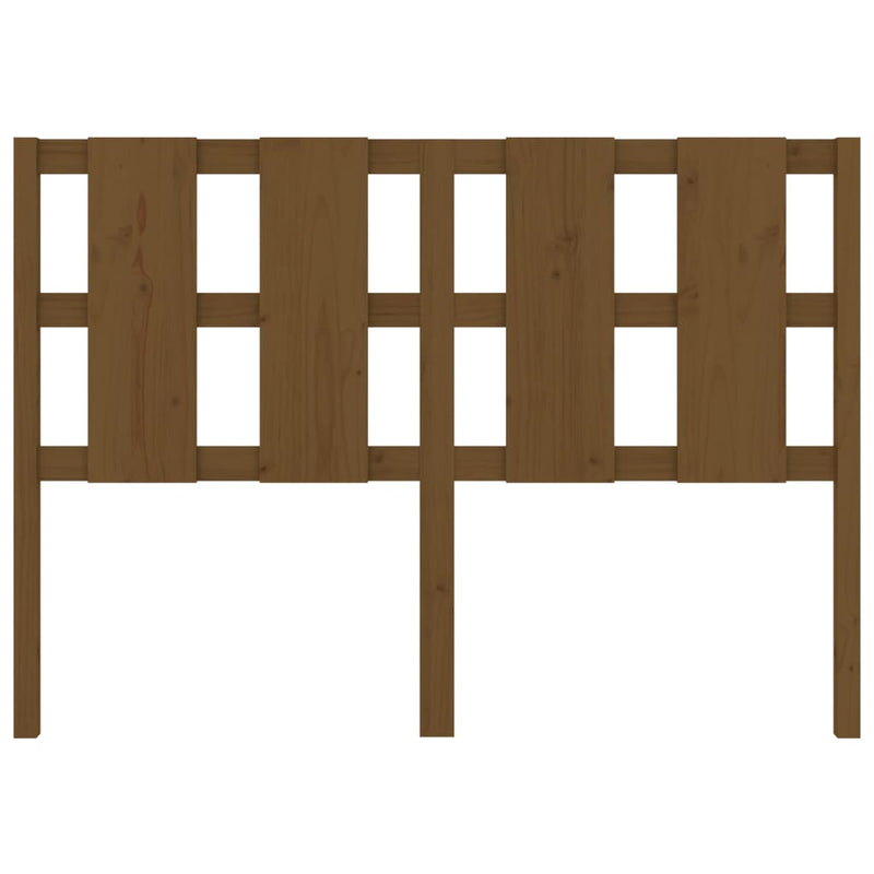 Bed Headboard Honey Brown 125.5x4x100 cm Solid Wood Pine