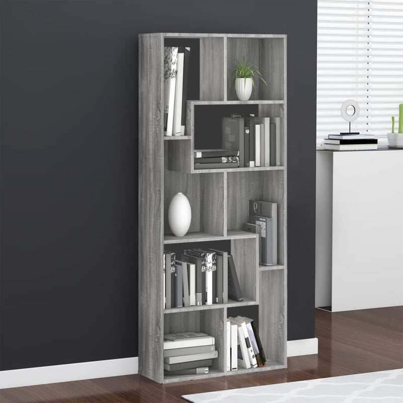 Modern Wooden Tall Open Bookcase Book Storage Cabinet Shelving Storage Display