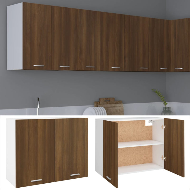 Modern Wooden Wall Mounted 2 Door Kitchen Storage Cabinet Unit