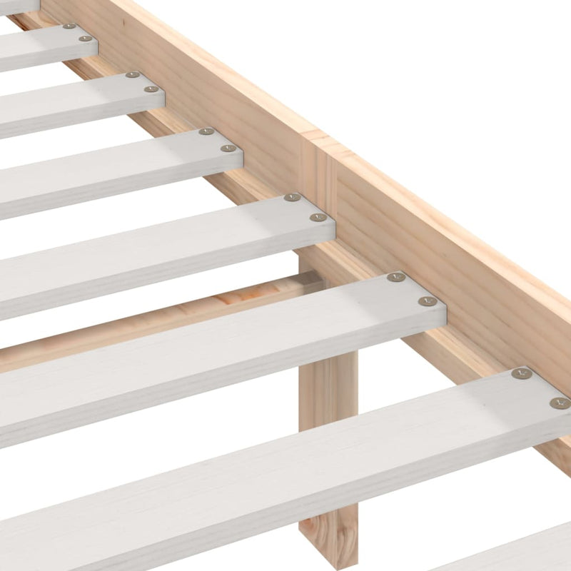 Bed Frame without Mattress Solid Wood Pine 140x200 cm