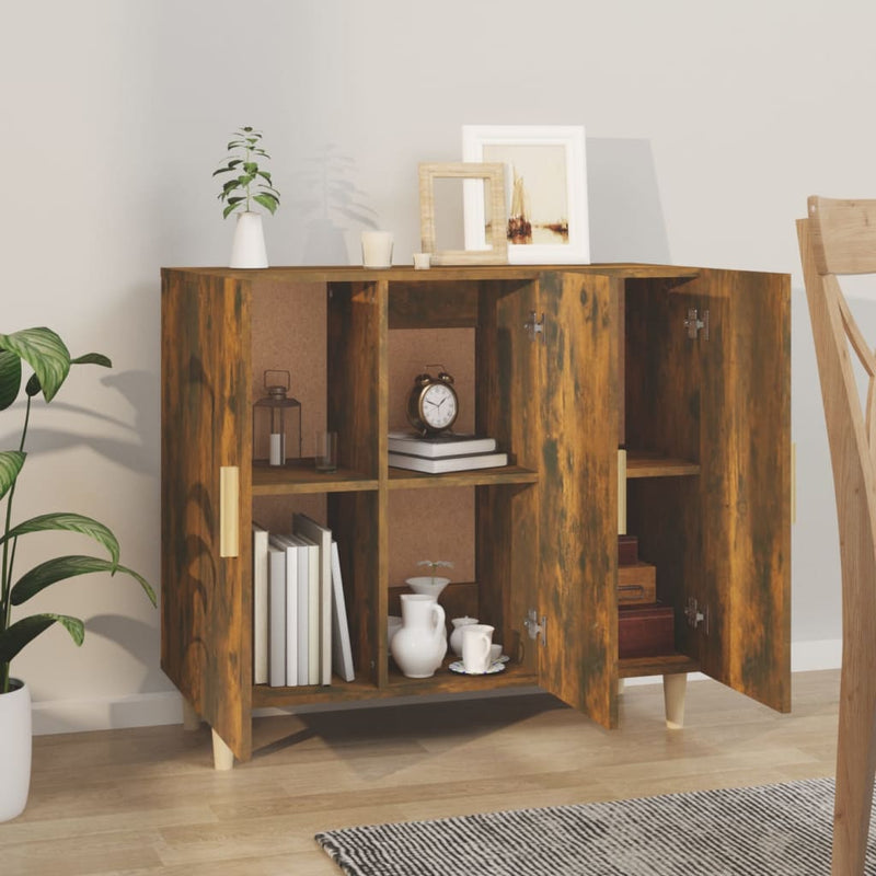 Modern Wooden 3 Door Home Sideboard Storage Cabinet Dining Room Wood Unit