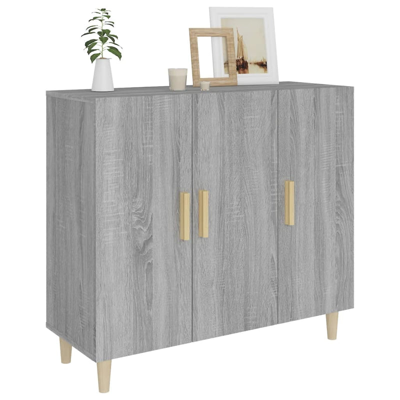 Modern Wooden 3 Door Home Sideboard Storage Cabinet Dining Room Wood Unit