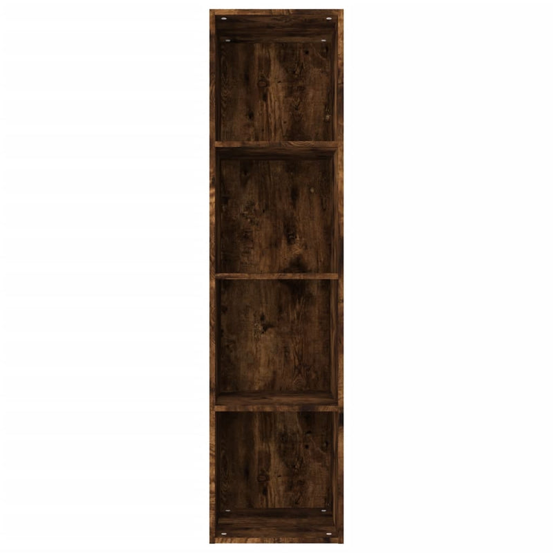 Book Cabinet/TV Cabinet Smoked Oak 36x30x143 cm Engineered Wood