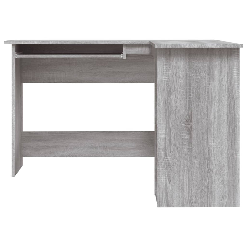 Modern Wooden Home Office L-Shape Corner Computer Desk Table With Open Storage