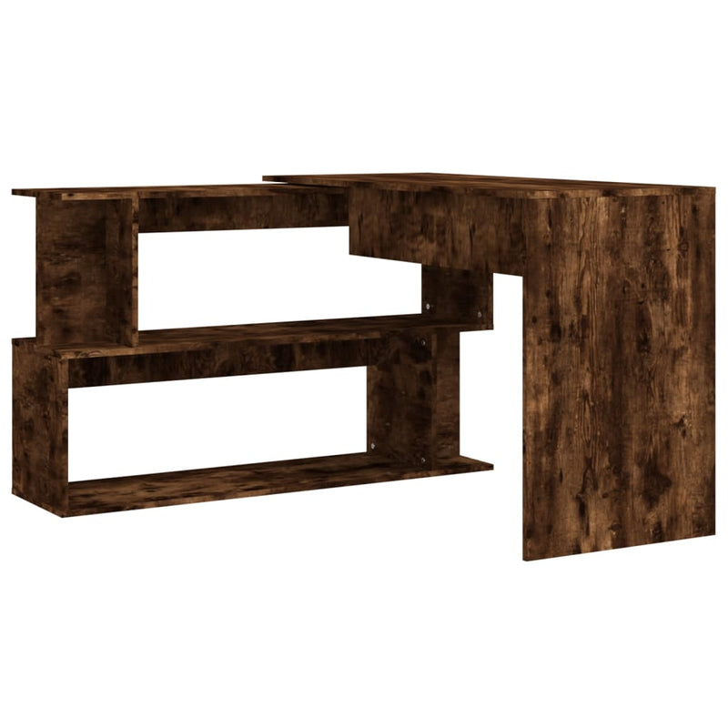 Modern Wooden Rotatable Home Office Corner Computer Desk Table With Storage