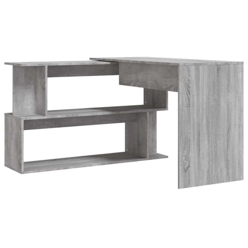 Modern Wooden Rotatable Home Office Corner Computer Desk Table With Storage