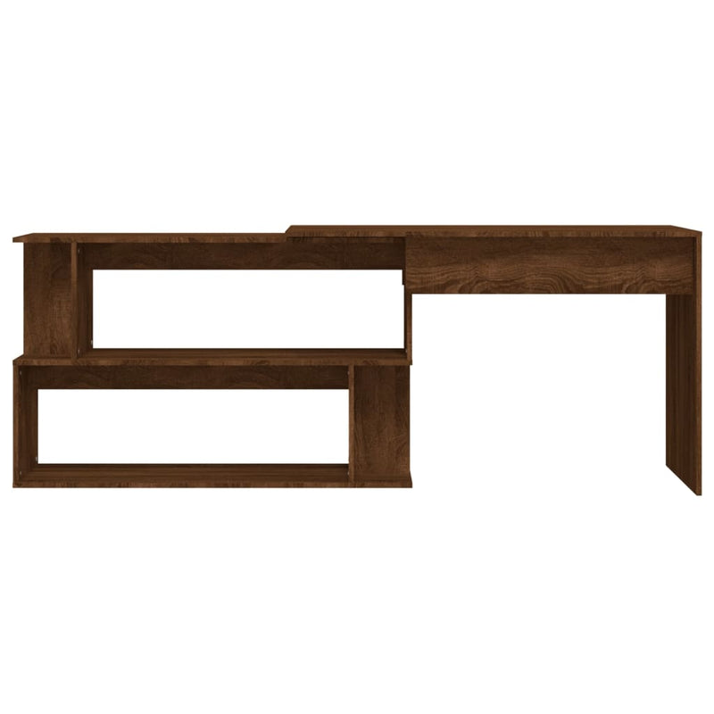 Modern Wooden Rotatable Home Office Corner Computer Desk Table With Storage
