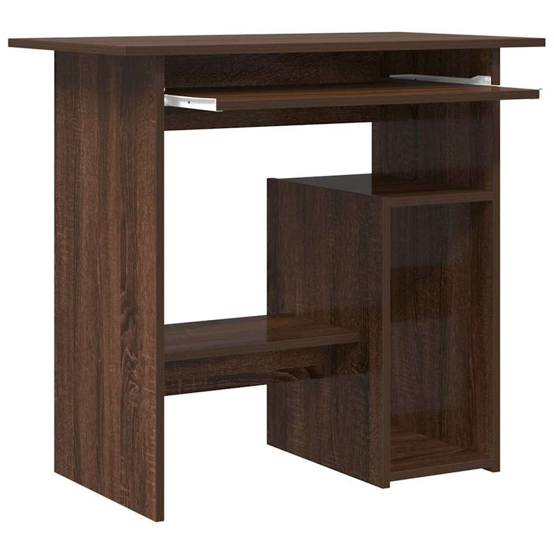 Modern Wooden Home Office Computer Desk Table With Keyboard Tray Storage