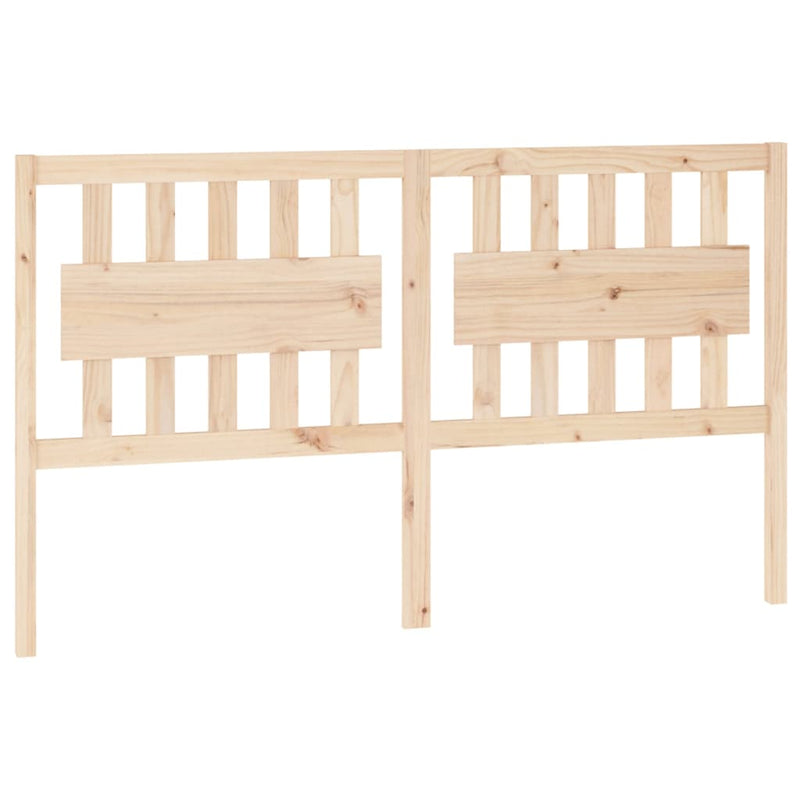 Bed Headboard 155.5x4x100 cm Solid Wood Pine