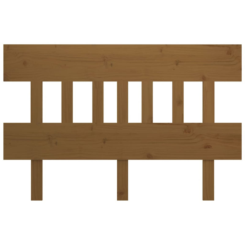 Bed Headboard Honey Brown 203.5x3x81 cm Solid Wood Pine