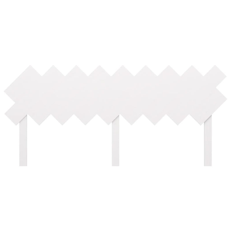 Bed Headboard White 178x3x80.5 cm Solid Wood Pine