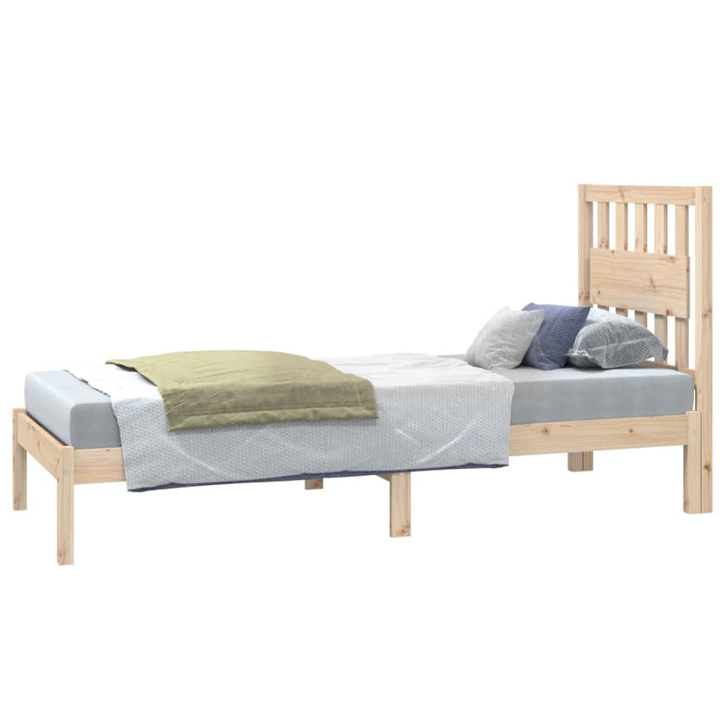 Bed Frame without Mattress Solid Wood Small Single