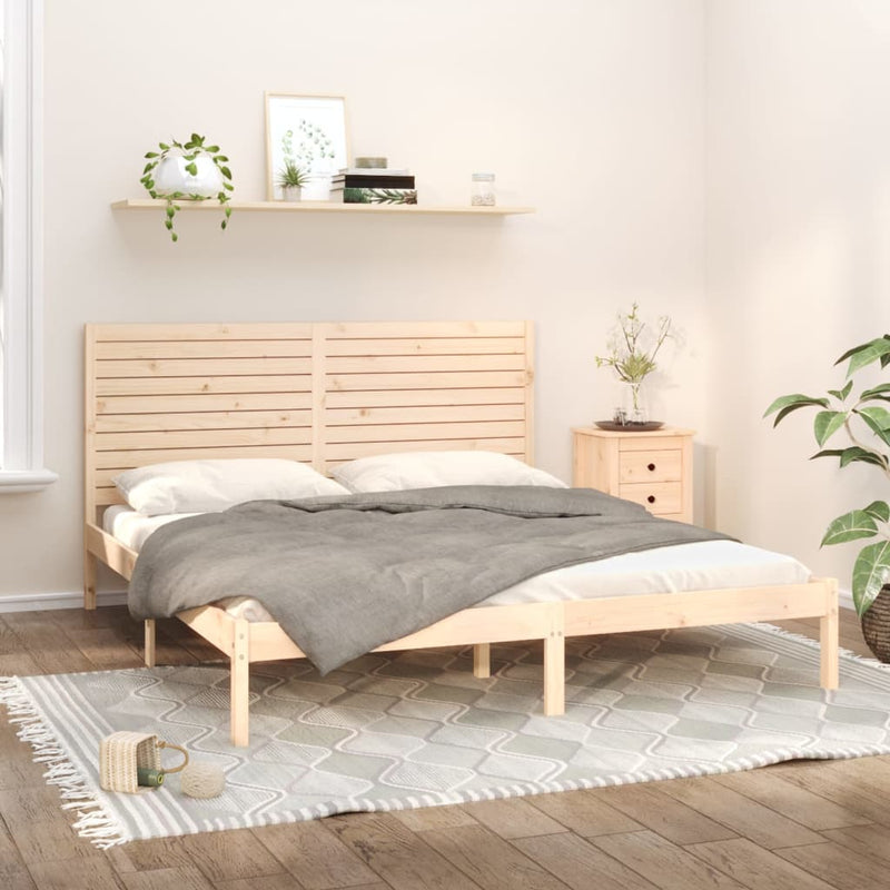 Bed Frame without Mattress 180x200 cm Super King Solid Wood