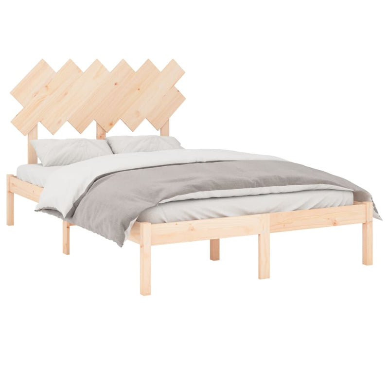 Bed Frame without Mattress 120x200 cm Solid Wood