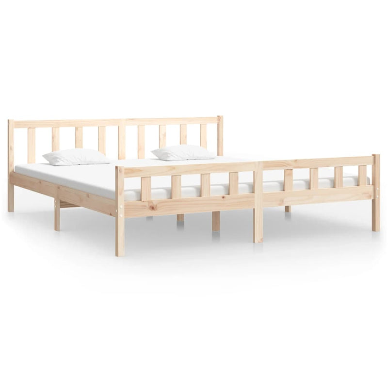 Bed Frame without Mattress Solid Wood 160x200 cm