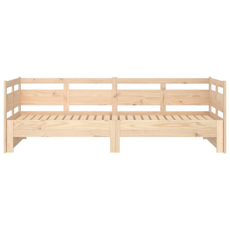 Pull-out Day Bed without Mattress Solid Wood Pine 2x(80x200) cm