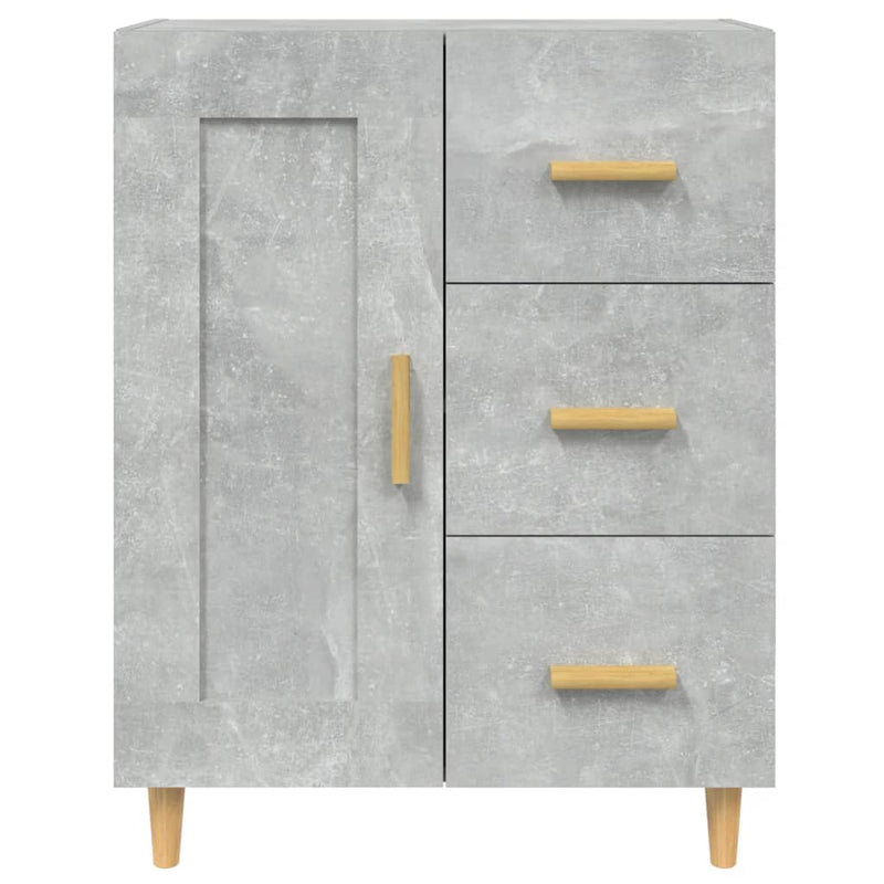 Sideboard Concrete Grey 69.5x34x90 cm Engineered Wood