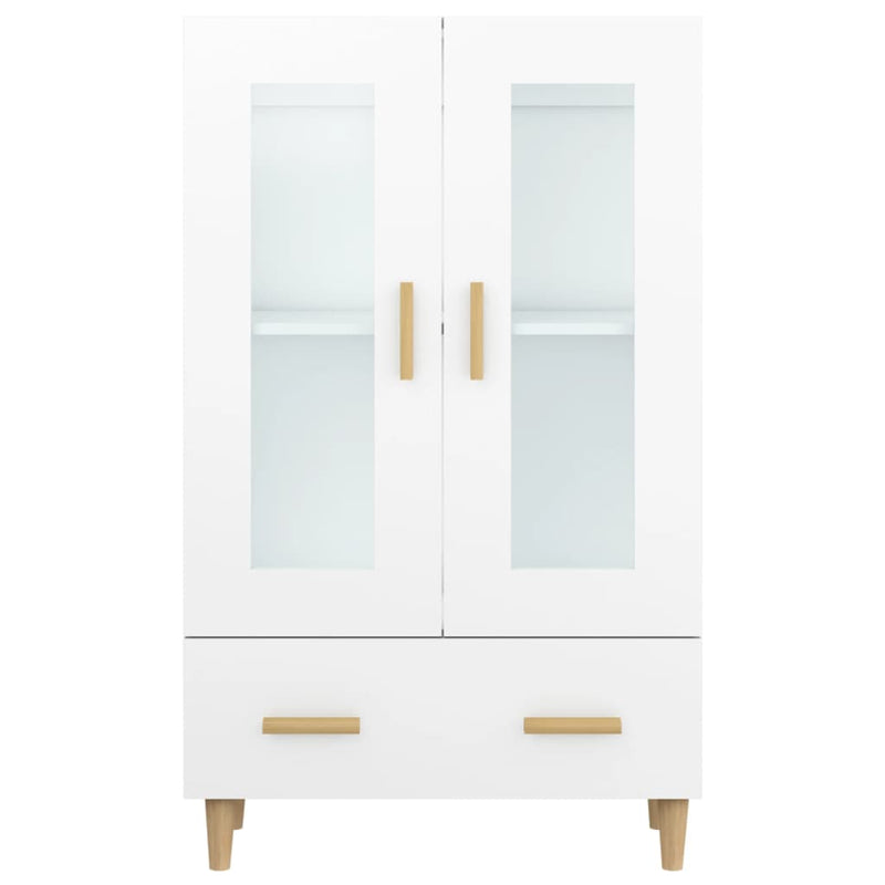 Highboard White 70x31x115 cm Engineered Wood