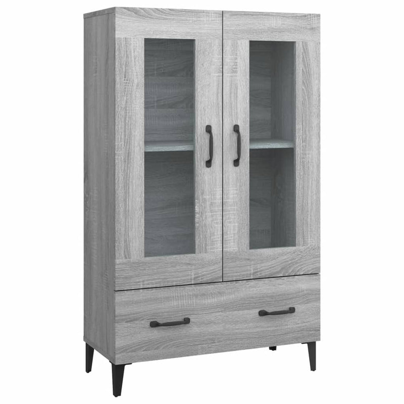 Highboard Grey Sonoma 70x31x115 cm Engineered Wood